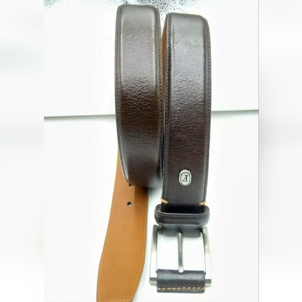 Fairlane Leather Belt - Men's Belt - Brown - Size 42
